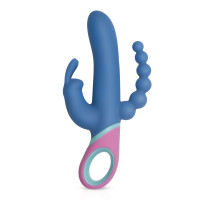 Вібратор кролик з ротацією і анальним стимулятором PMV20 Vice - Double Vibrator