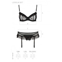 Сексуальный комплект LOVELIA SET black S/M - Passion