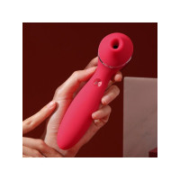 Вакуумний вібратор KisToy Polly Plus Red