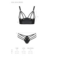 Комплект з еко шкіри Malwia Bikini black XXL/XXXL — Passion