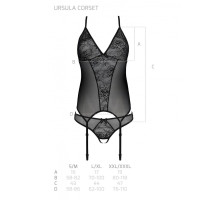 Корсет Ursula Corset black XXL/XXXL — Passion