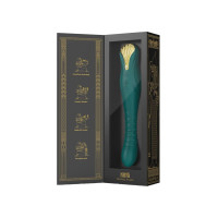 Смарт вибратор-трастер Zalo King Turquoise Green