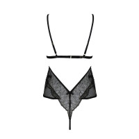 Женское боди AMBERLY BODY black 6XL/7XL