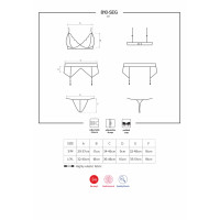 Obsessive 810-SEG-1 3 pcs set black S/M
