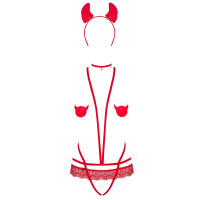 Obsessive Evilia teddy red S/M