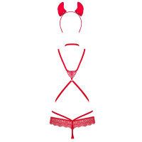 Obsessive Evilia teddy red S/M