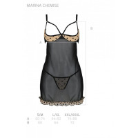 Пеньюар MARINA CHEMISE beige XXL/XXXL - Passion