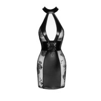 Сукня Noir Handmade F238 Short tulle dress with powerwetlook inserts - 3XL
