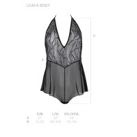 Боді Passion LEAFA BODY black XXL/XXXL - ECO Passion