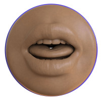 Мастурбатор-ротик Fleshlight Boost Blow Medium Dark Flesh, плаваючі кільця Turbo Tech