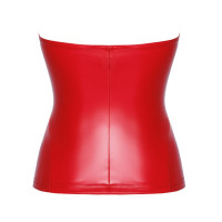 Корсет Noir Handmade F355 Red powerwetlook corset - L