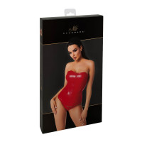 Корсет Noir Handmade F355 Red powerwetlook corset - XL