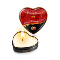Розпродаж!!! Масажна свічка-серце Plaisirs Secrets Peach (35 мл) (термін 05.2026)