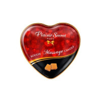 Розпродаж!!! Масажна свічка-серце Plaisirs Secrets Caramel (35 мл) (термін 04.2026)