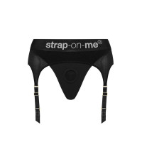 Трусики для страпона з підв’язками для панчіх Strap-On-Me REBEL HARNESS - XS (м'ята упаковка!!!)