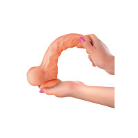 Фалоімітатор із рухомою крайньою плоттю Real Body — Real Brad, діаметр 4,5 см, TPE