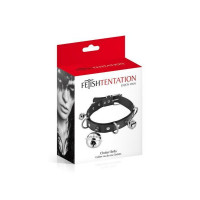 Ошейник c колокольчиками Fetish Tentation Choker Bells, экокожа