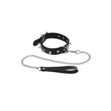 Ошейник с поводком Fetish Tentation Spikes and Leash