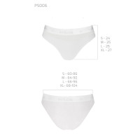 Трусики з прозорою вставкою Passion PS006 PANTIES white, size L