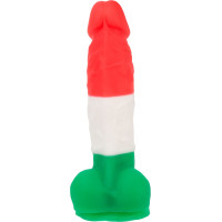 Кольоровий фалоімітатор ADDICTION - LEONARDO - 7 "- 3 COLOURS, 17,8 см, силікон, вібропуля в подарун