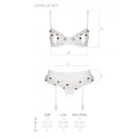 Сексуальний комплект LOVELIA SET white XXL/XXXL - Passion