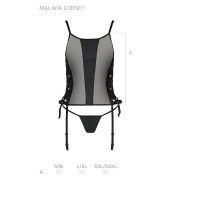Корсет Malwia Corset black S/M — Passion