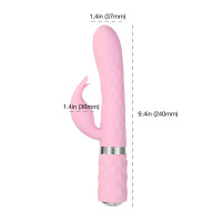 Вібратор кролик Pillow Talk Lively Pink, з ротацією