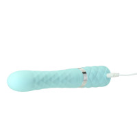 Вібратор кролик Pillow Talk Lively Teal, з ротацією