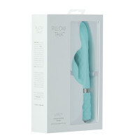 Вібратор кролик Pillow Talk Lively Teal, з ротацією