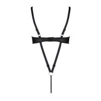 Боді з екошкіри CELINE BODY black 4XL/5XL — Passion: з доступом, відкритий