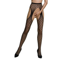 Еротичні колготки-бодістокінг Passion ECO S003 black