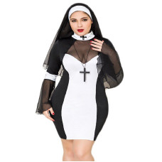 Эротический костюм монахини JSY P71109 Plus Size