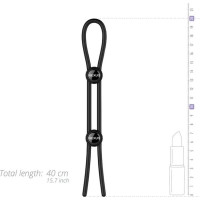 Ерекційне кільце Nexus FORGE Double Adjustable Lasso - Black