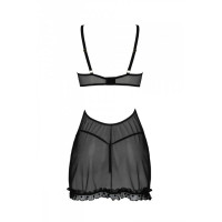 Пеньюар MARINA CHEMISE black L/XL - Passion