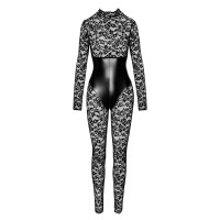 Комбінезон Noir Handmade F299 Enigma lace catsuit with underbust bodice - S
