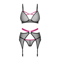 Комплект Obsessive Novenes 3-pcs set XL/2XL