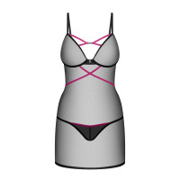 Пеньюар Obsessive Novenes chemise & thong XS/S