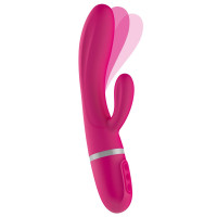 Вібратор-кролик Liebe Bend It Plus Cerise, гнучкий, 2 мотори, 10 режимів