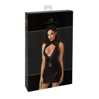 Сукня Noir Handmade F343 Powerwetlook and lace mini skirt - M