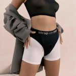 Трусики-бразиліана з фіксацією дилдо Strap-On-Me Harness Lingerie Idole – – високі