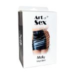 Лакована спідниця на шнурівці Art of Sex - Molly, колір з ефектом голограми, XS