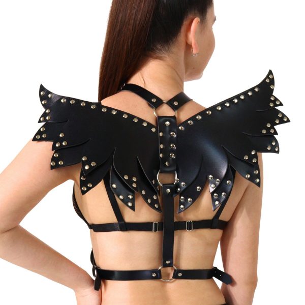Жіноча портупея Art of Sex - Wings чорна L-2XL