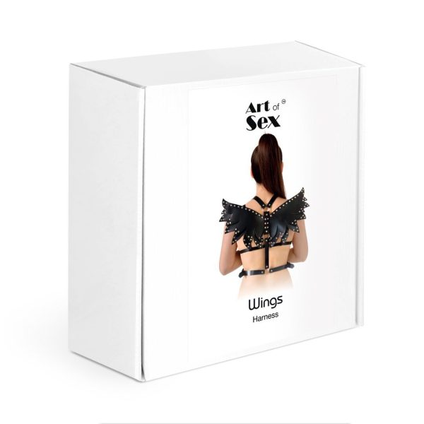Жіноча портупея Art of Sex - Wings червона XS екошкіра