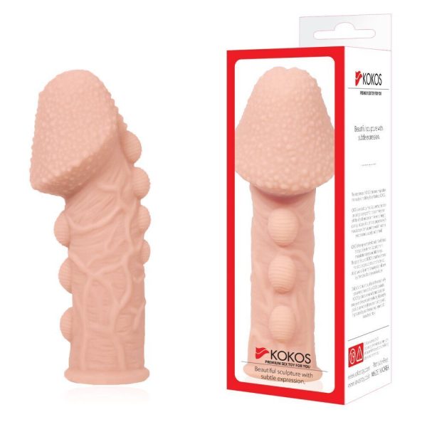 Насадка на член Kokos Extreme Sleeve ES.09 размер утолщающая, стимулирующий рельеф