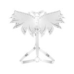 Жіноча портупея Art of Sex - Wings біла L-2XL, екошкіра