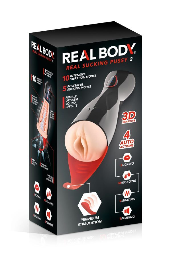Мастурбатор-вагіна Real Body — Real Sucking Pussy 2 (м'яте паковання!!!)