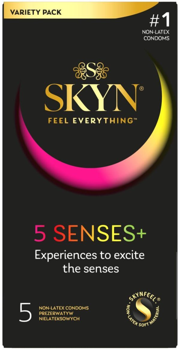 Безлатексні преміум-презервативи SKYN 5 Senses