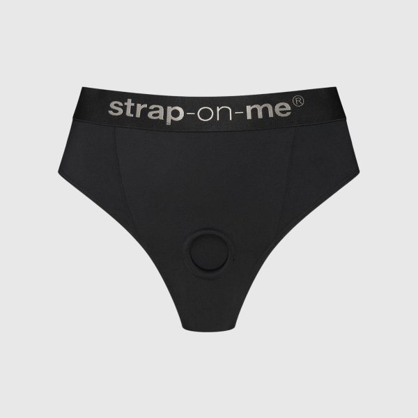 Трусики-бразиліана з фіксацією дилдо Strap-On-Me Harness Lingerie Idole – – високі