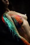 Зеленая свеча восковая Art of Sex size 15 см низкотемпературная, люминесцентная
