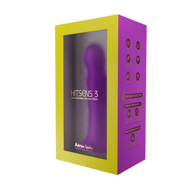 Дилдо с присоской Adrien Lastic Hitsens 3 отлично для страпона, диам. 4,1см, длина 18,2см